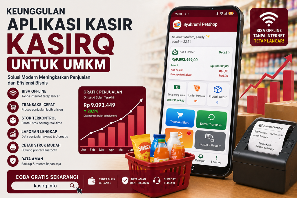 Keunggulan Aplikasi Kasir KasirQ untuk UMKM